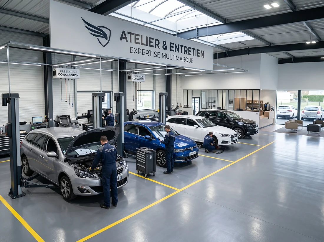 Atelier mécanique automobile
